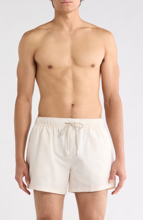Velvetfish Seersucker Swim Trunks