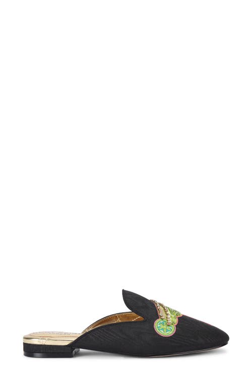 Kurt Geiger London Cocktail & Pepper Embroidered Mules In Black
