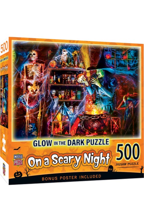On a Scary Night 500 Piece Glow Puzzle