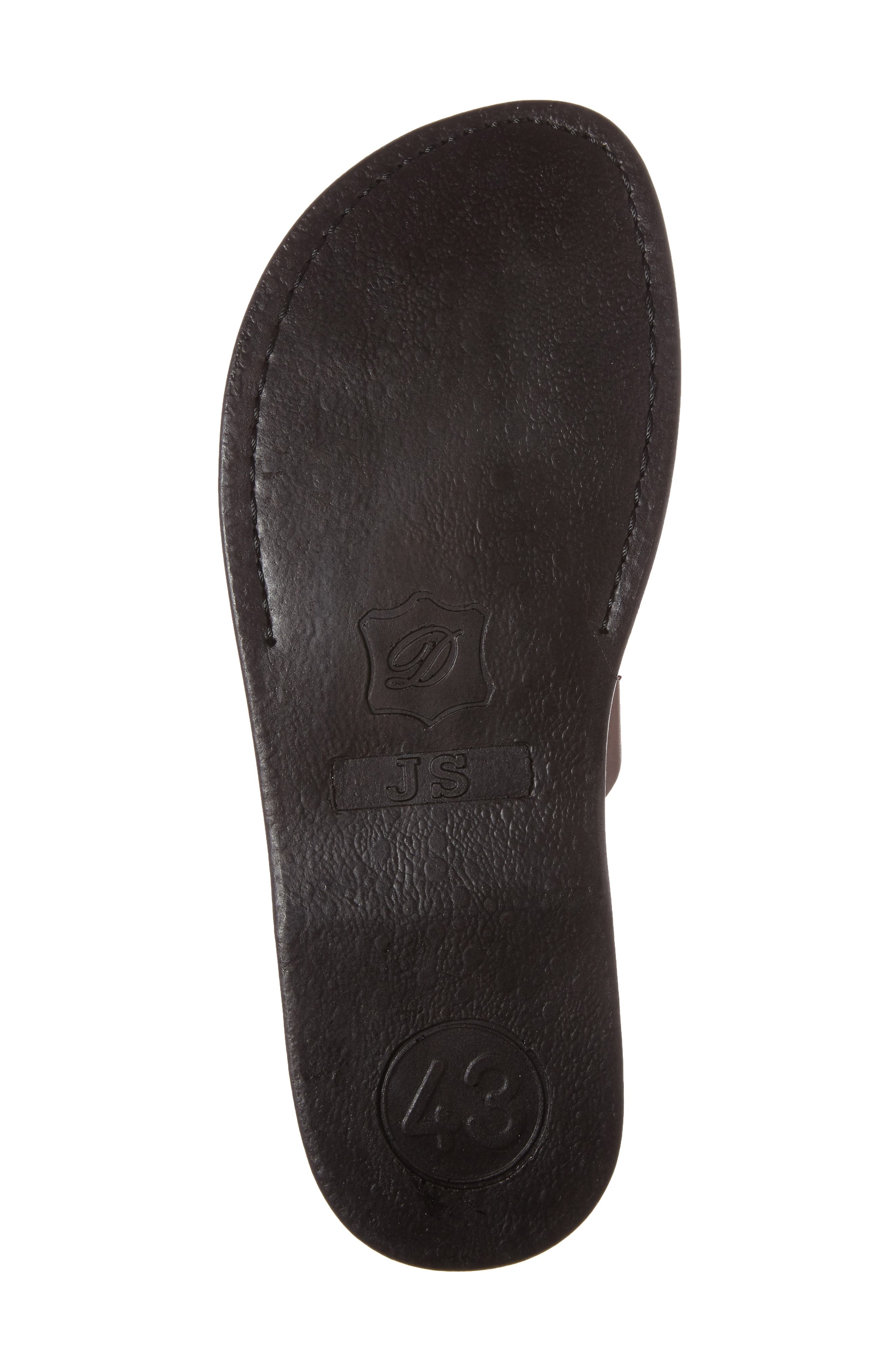 David Toe-Loop Sandal, Alternate, color, BROWN LEATHER