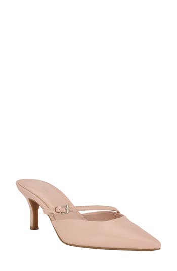 Calvin Klein Jansy Pointed Toe Mule In Pink