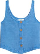 Rip Curl Classic Surf Cotton Crop Button-Up Tank