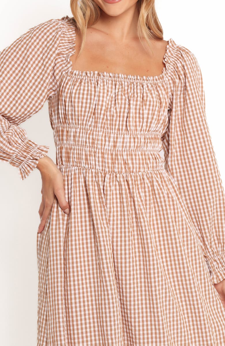 Petal & Pup Torrie Shirred Long Sleeve Maxi Dress, Alternate, color,