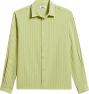 KROST Jordan Stripe Seersucker Button-Up Shirt