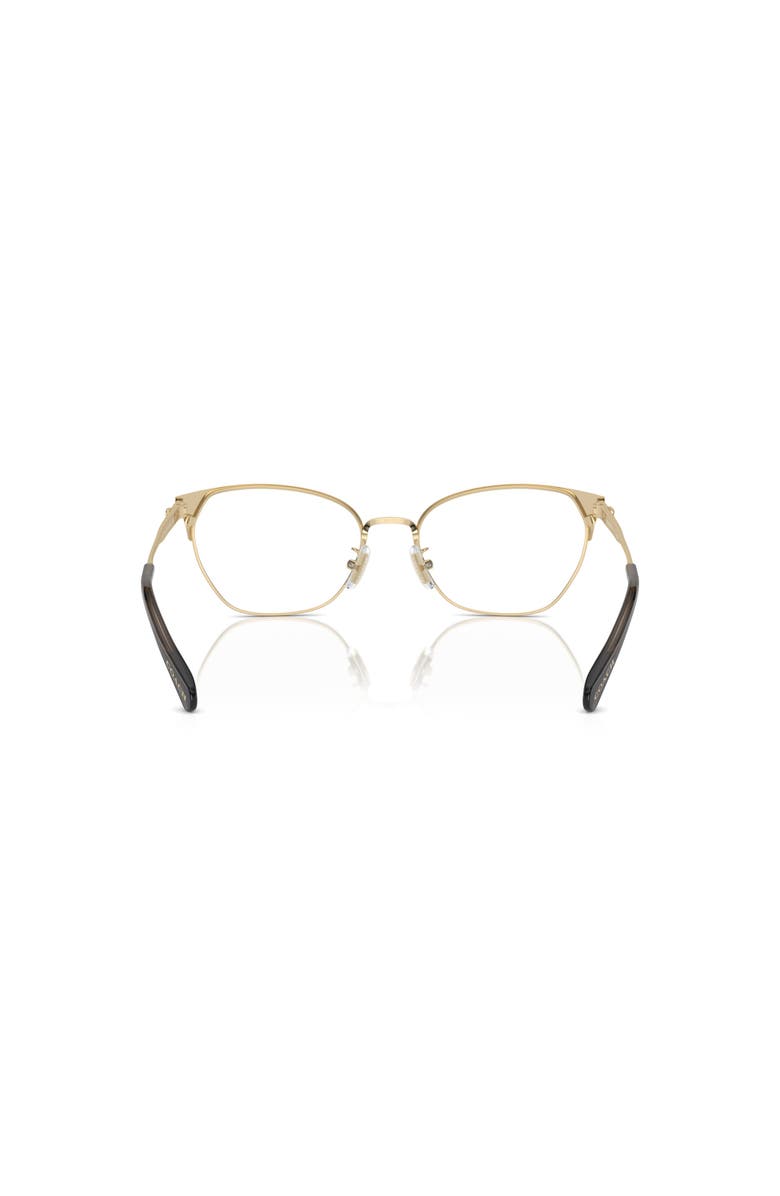 COACH 54mm Cat Eye optical glasses, Alternate, color, Gold