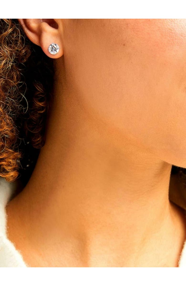 Bliss Diamond Certified 3Ct TW Diamond Studs 14k Gold Screw Backs Lab Grown, Alternate, color,