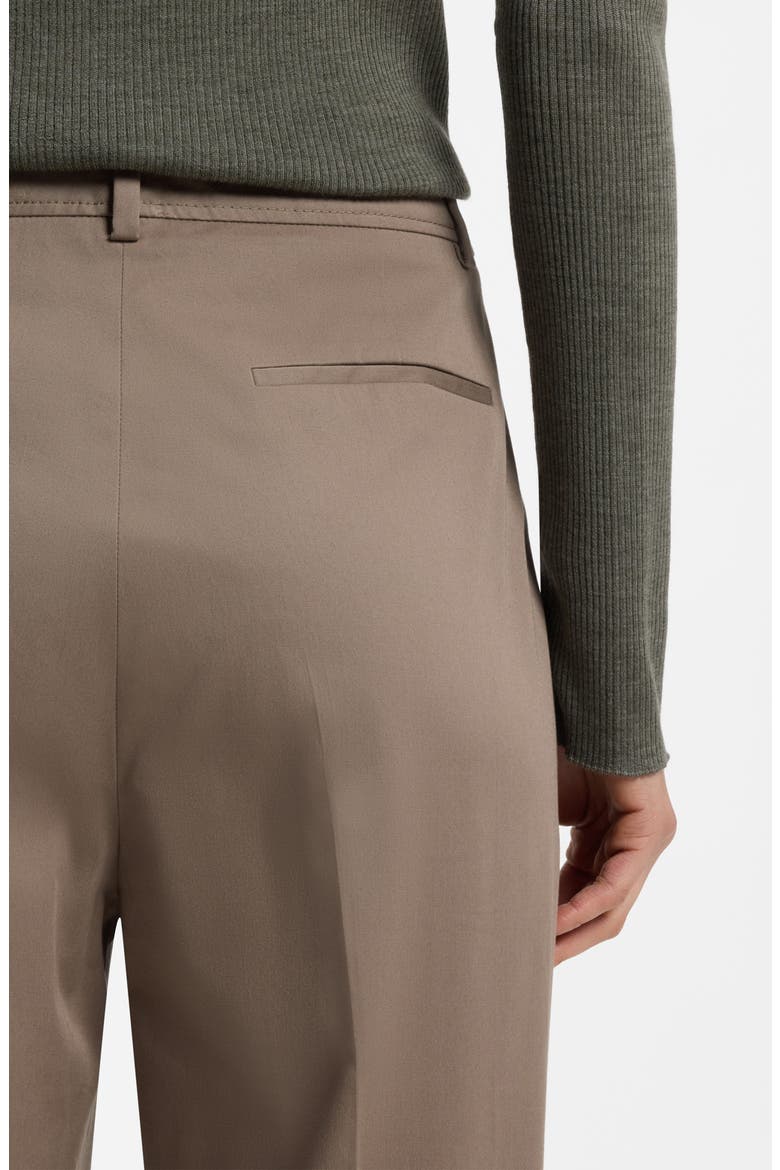 Tecarino Stretch Cotton Ankle Career Pants, Alternate, color, WALNUT