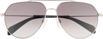 60mm Gradient Pilot Sunglasses