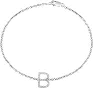 EFFY Sterling Silver Diamond Initial Bracelet - 0.15 ctw