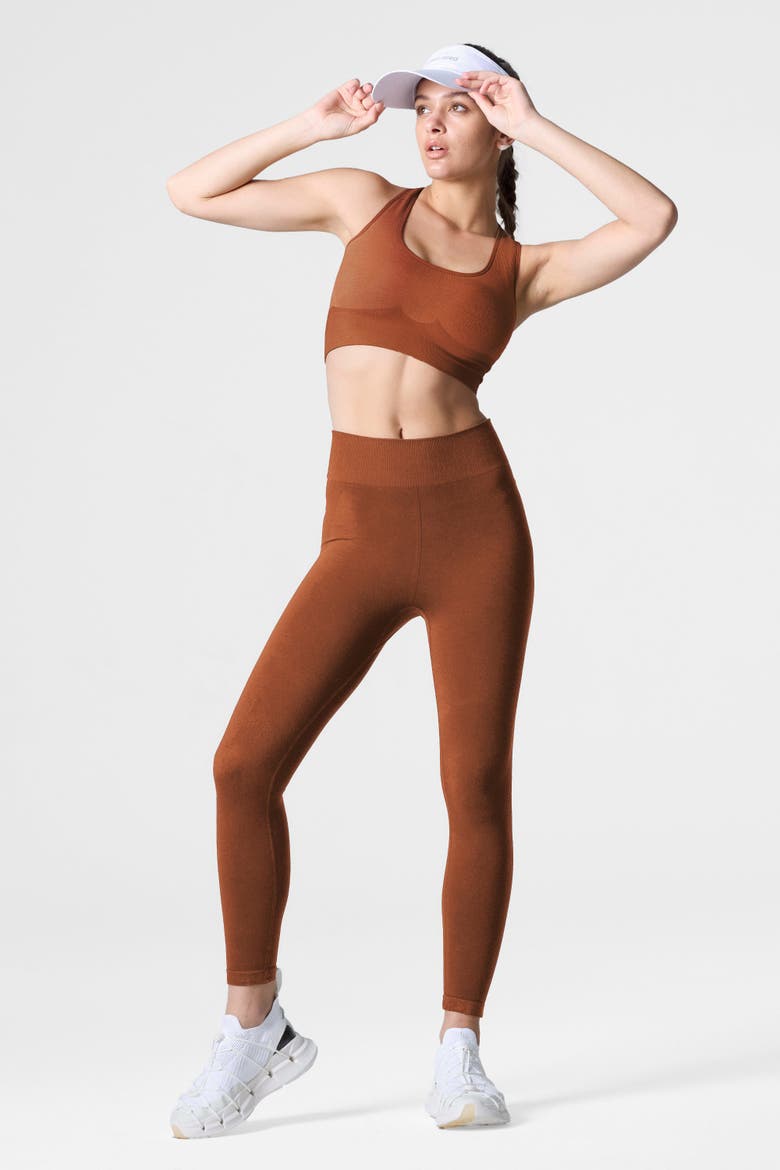 Women's Tech Merino Medium Pressure Base Layer Legging, Alternate, color, Cappuccino