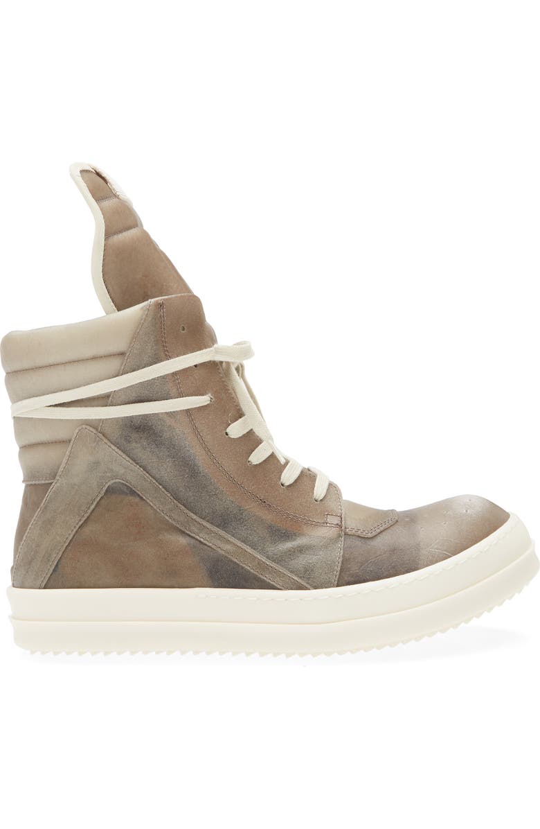 Rick Owens Geobasket High Top Sneaker, Alternate, color, Dust/ Milk/ Milk