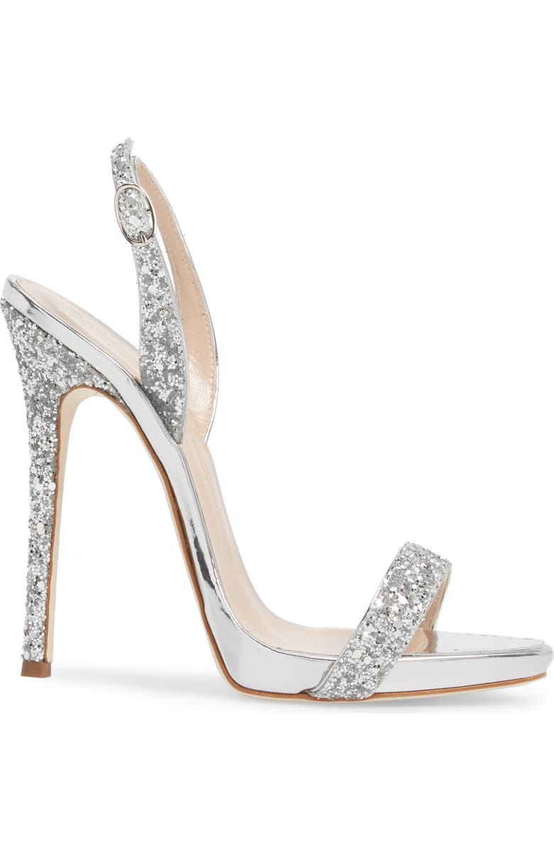 Giuseppe Zanotti Glitter Slingback Sandal, Alternate, color,