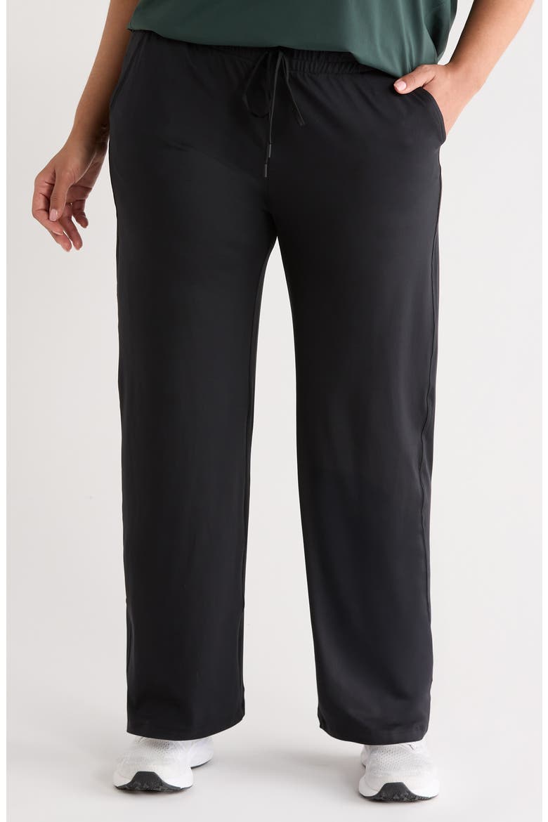 Move In Straight Leg Sweatpants, Main, color, BLACK