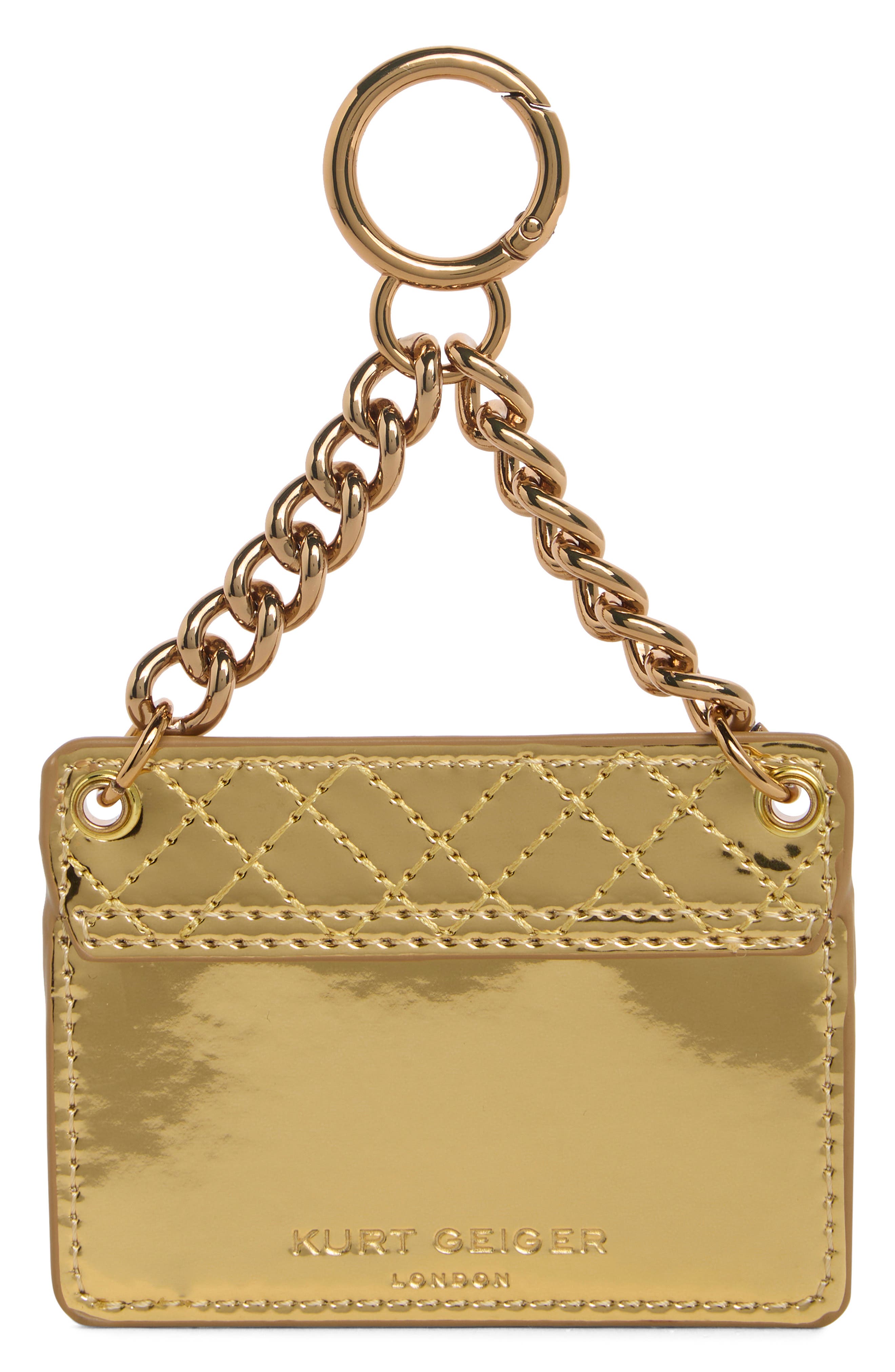 Brixton Charm Keychain, Alternate, color, GOLD