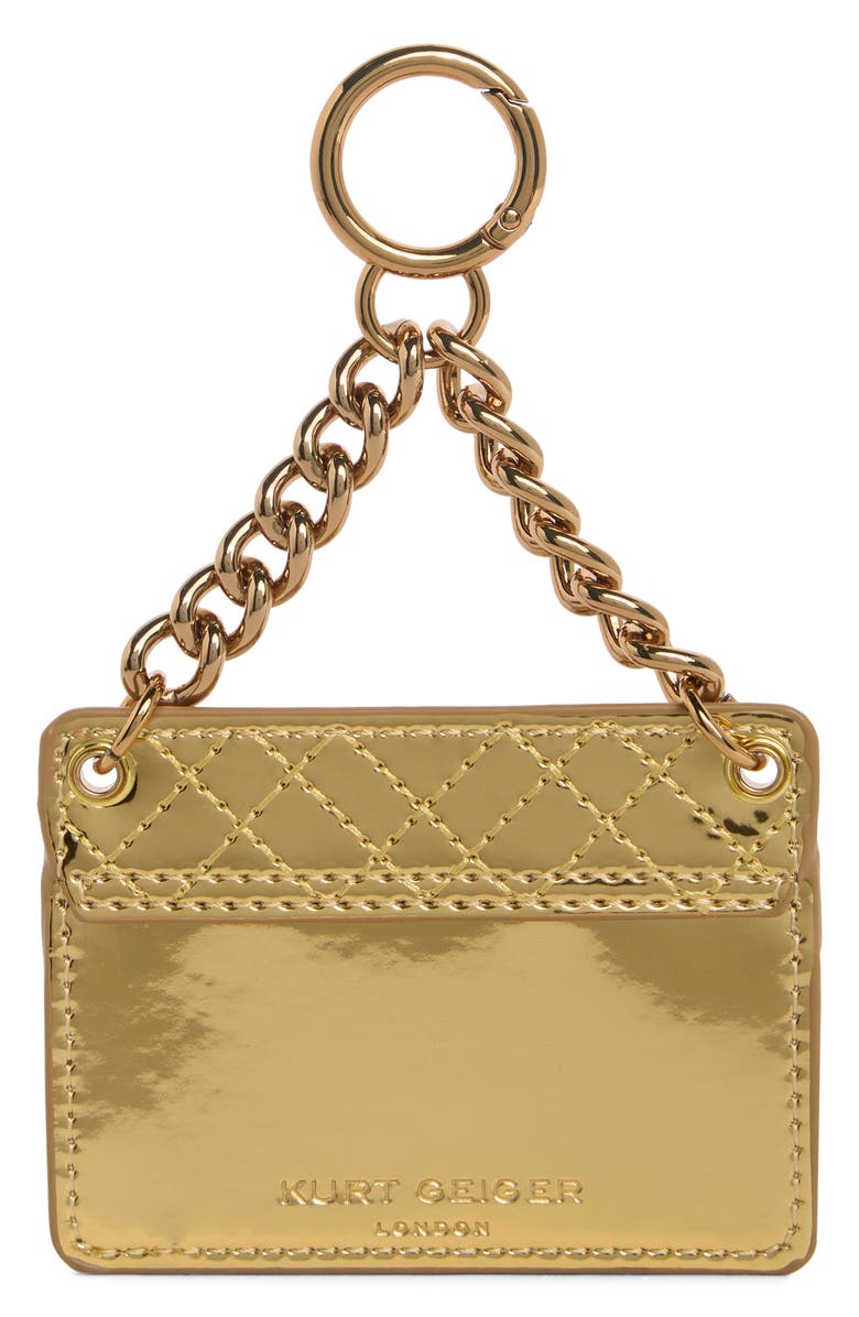 Kurt Geiger London Brixton Charm Keychain, Alternate, color, Gold