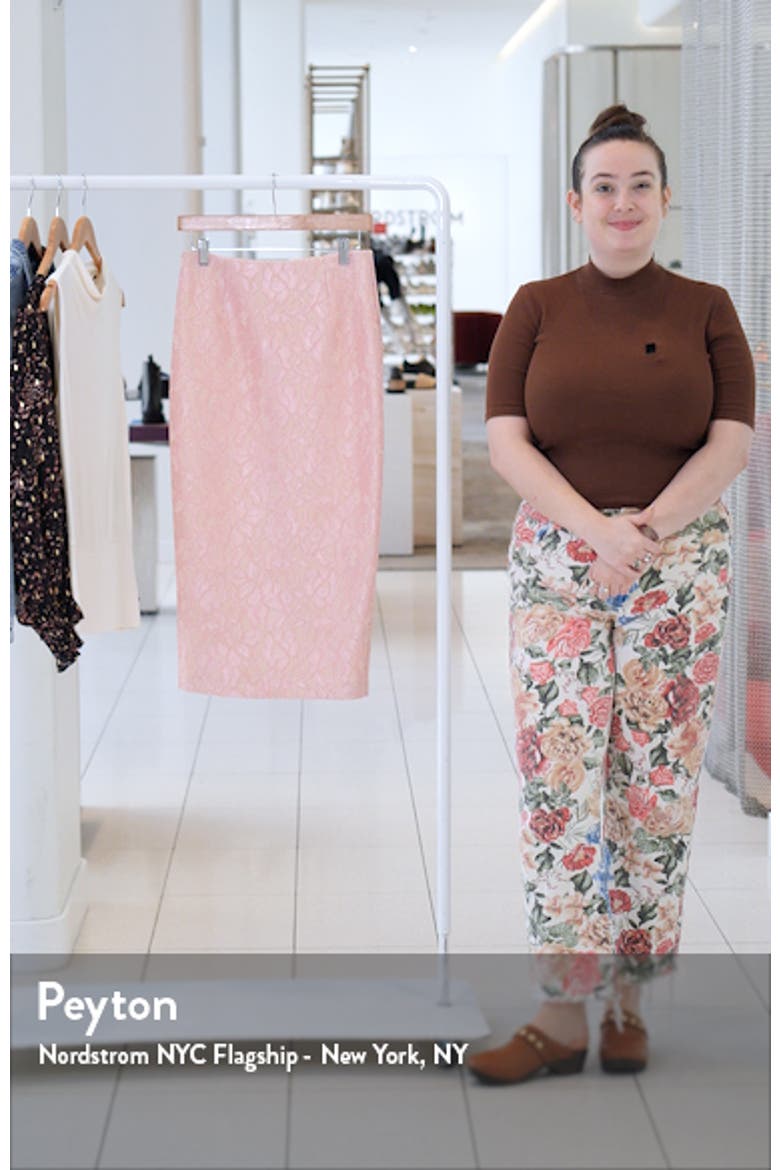 Jacki Lace Midi Pencil Skirt video