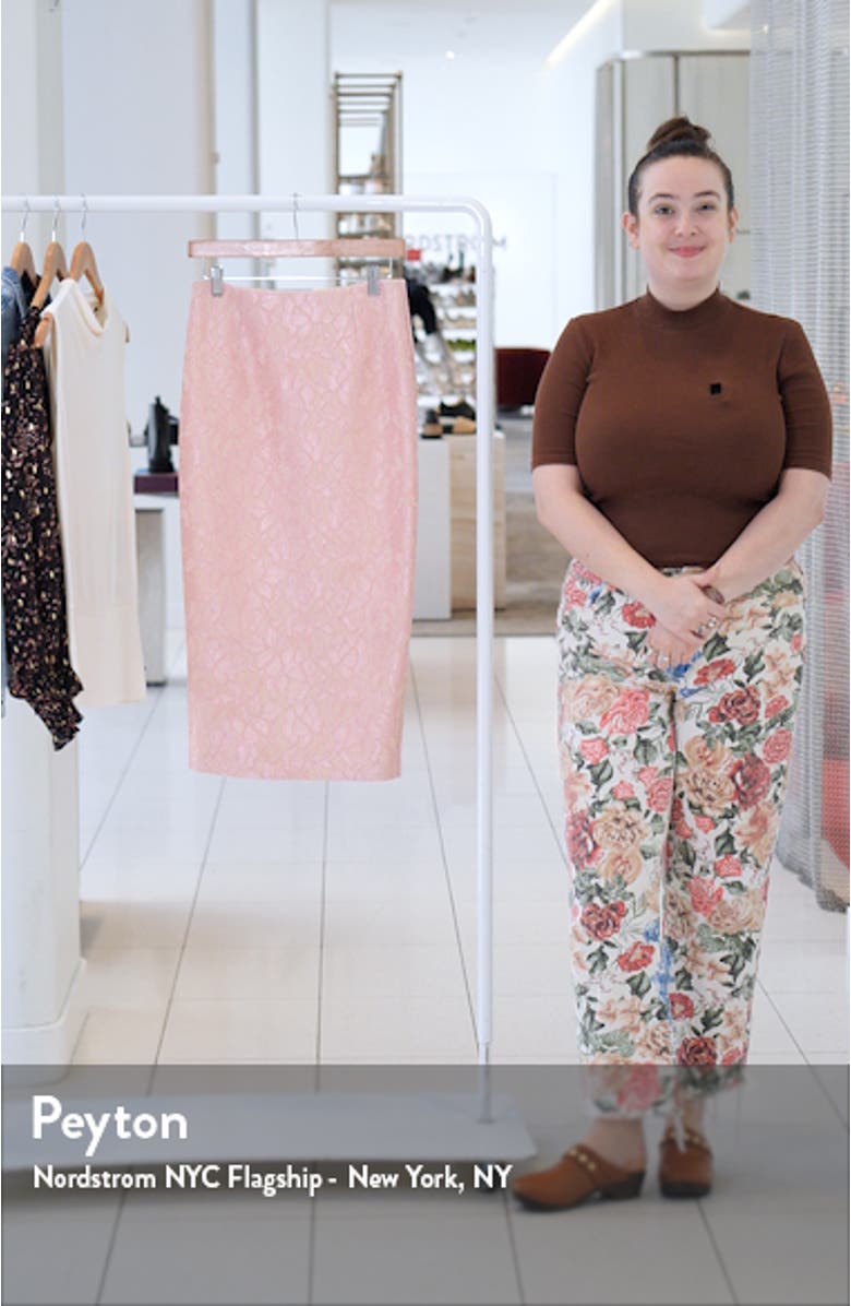 Jacki Lace Midi Pencil Skirt, sales video thumbnail
