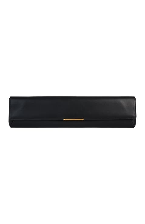 Long Clutch Bag in Smooth Leather