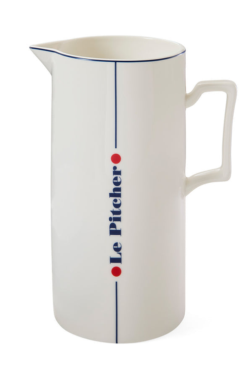 Jonathan Adler Le Pitcher In White/blue/red