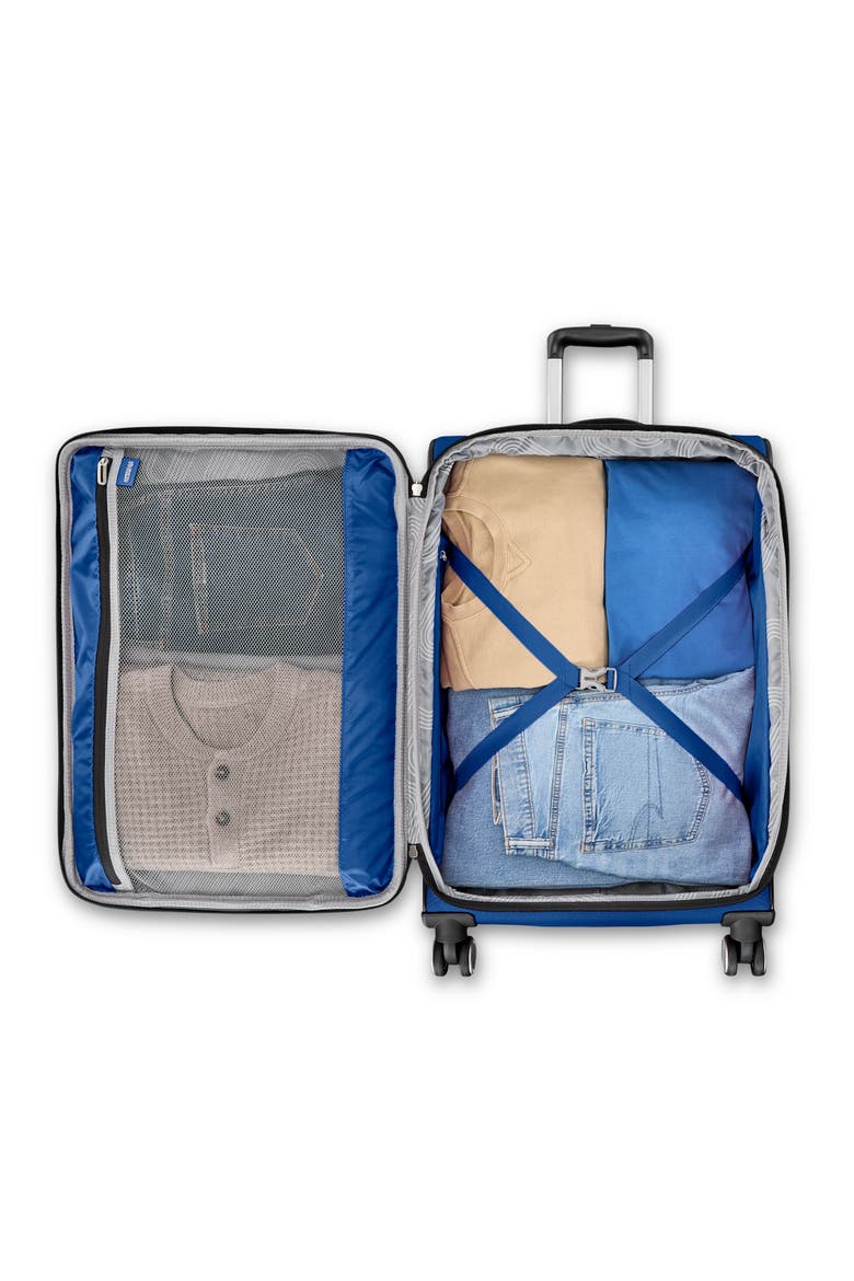 4 KIX 3.0 Softside 24" Checked Spinner, Alternate, color, Sapphire Blue