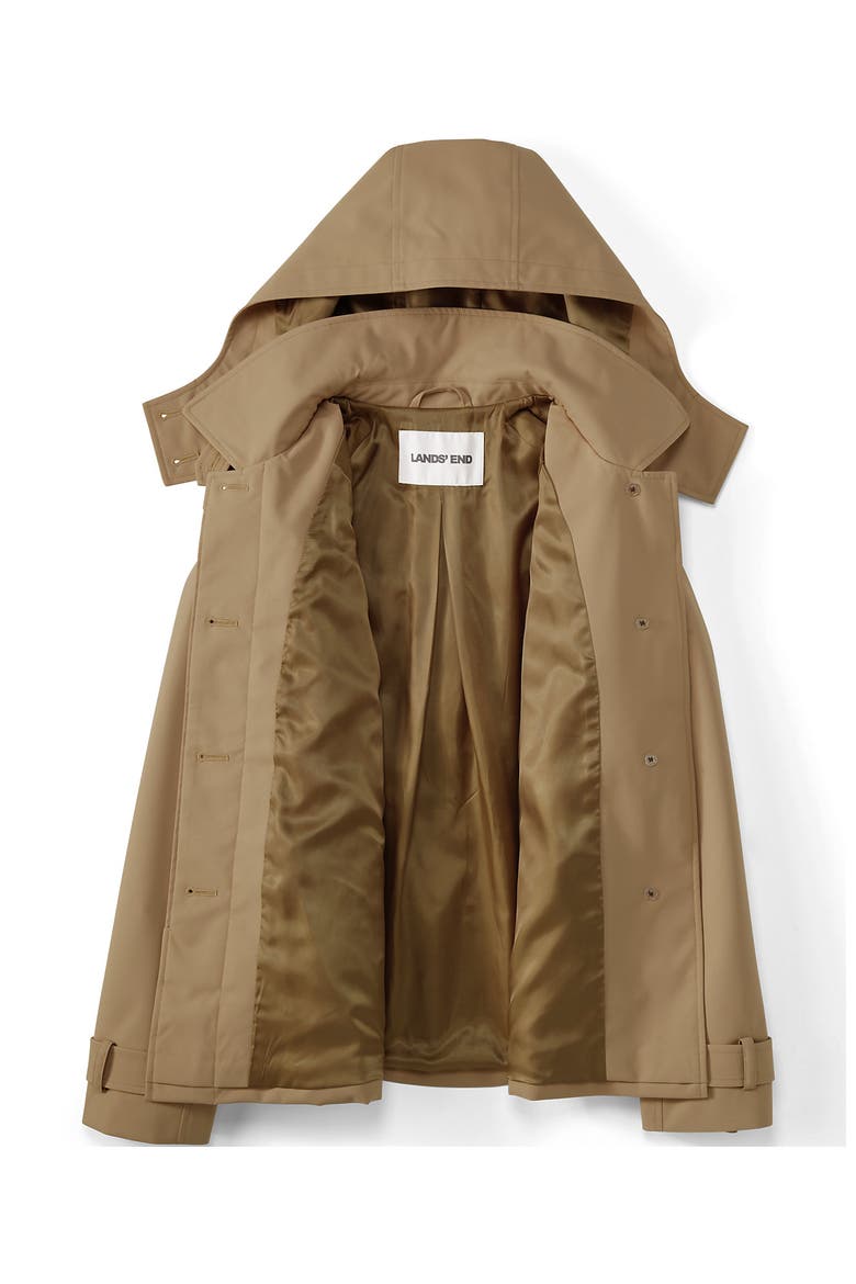 Womens Squall Waterproof Hooded Short Mac Jacket, Alternate, color, Desert Tan
