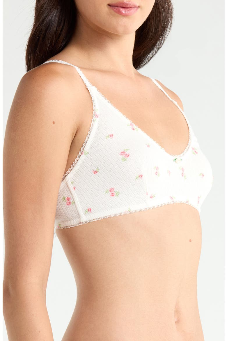 Sleepover Stretch Cotton Bralette, Alternate, color, PRINT ECRU BACKGR