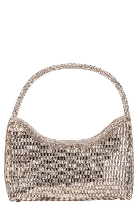 Rhinestone Beaded Shoulder Bag