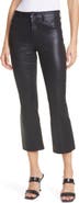 L'AGENCE Kendra Coated High Waist Crop Flare Jeans
