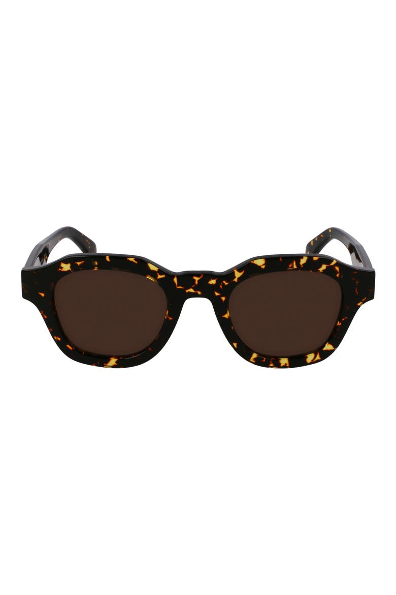 Lyford 48mm Small Modified Rectangular Sunglasses, Main, color, HAVANA