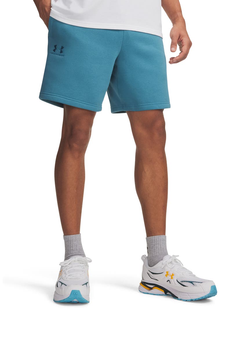 Icon Fleece Sweat Shorts, Main, color, BOUNDLESS BLUE