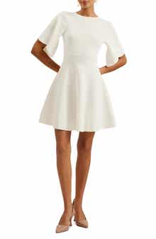 Olivia Rib Fit & Flare Dress