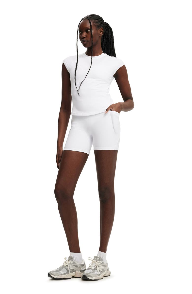 COTTON ON BODY Women's Active Workout Tshirt, Alternate, color, White