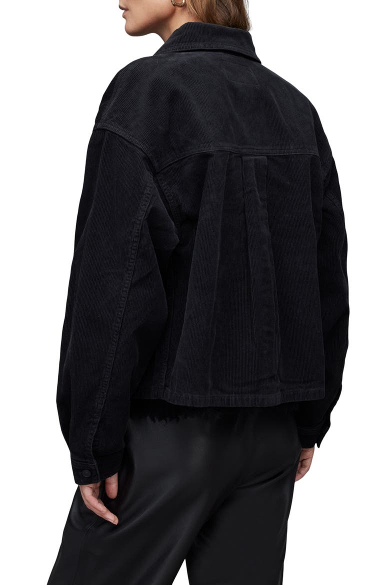 Nicky Corduroy Jacket, Alternate, color, BLACK