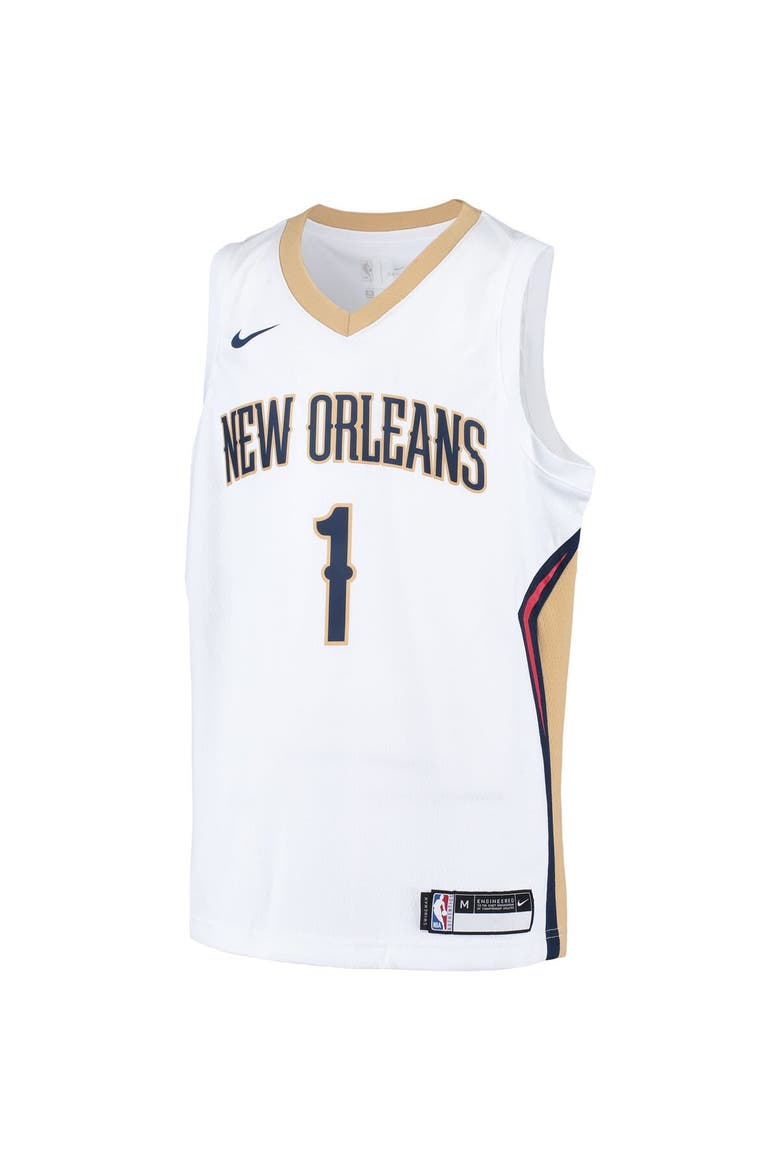 Youth Nike Zion Williamson White New Orleans Pelicans Swingman Player Jersey - Association Edition, Alternate, color, White