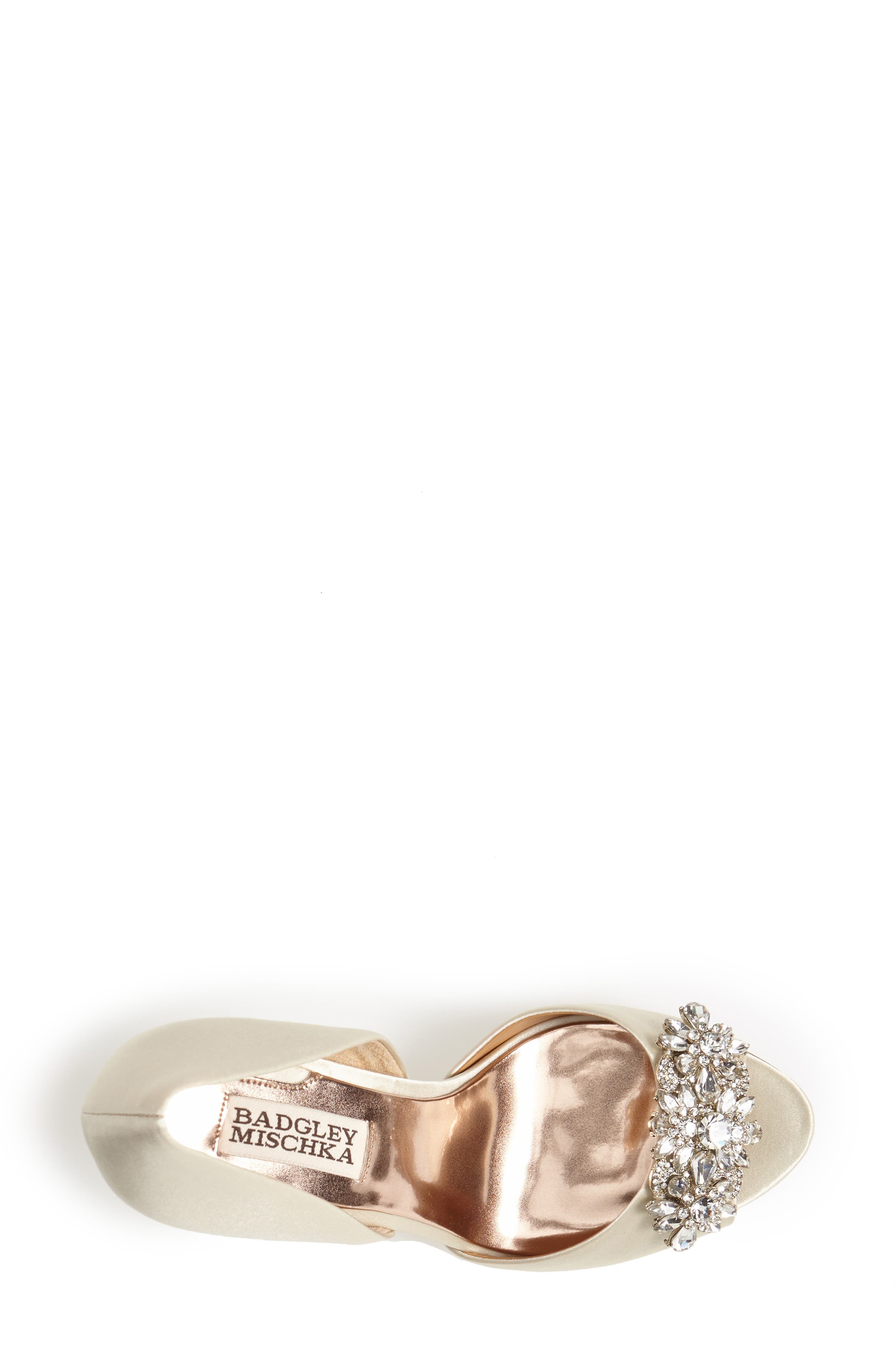 Badgley Mischka Collection Badgley Mischka 'Giana' Satin d'Orsay Pump, Alternate, color, 