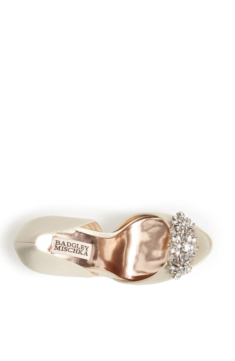 Badgley Mischka Collection Badgley Mischka 'Giana' Satin d'Orsay Pump, Alternate, color,