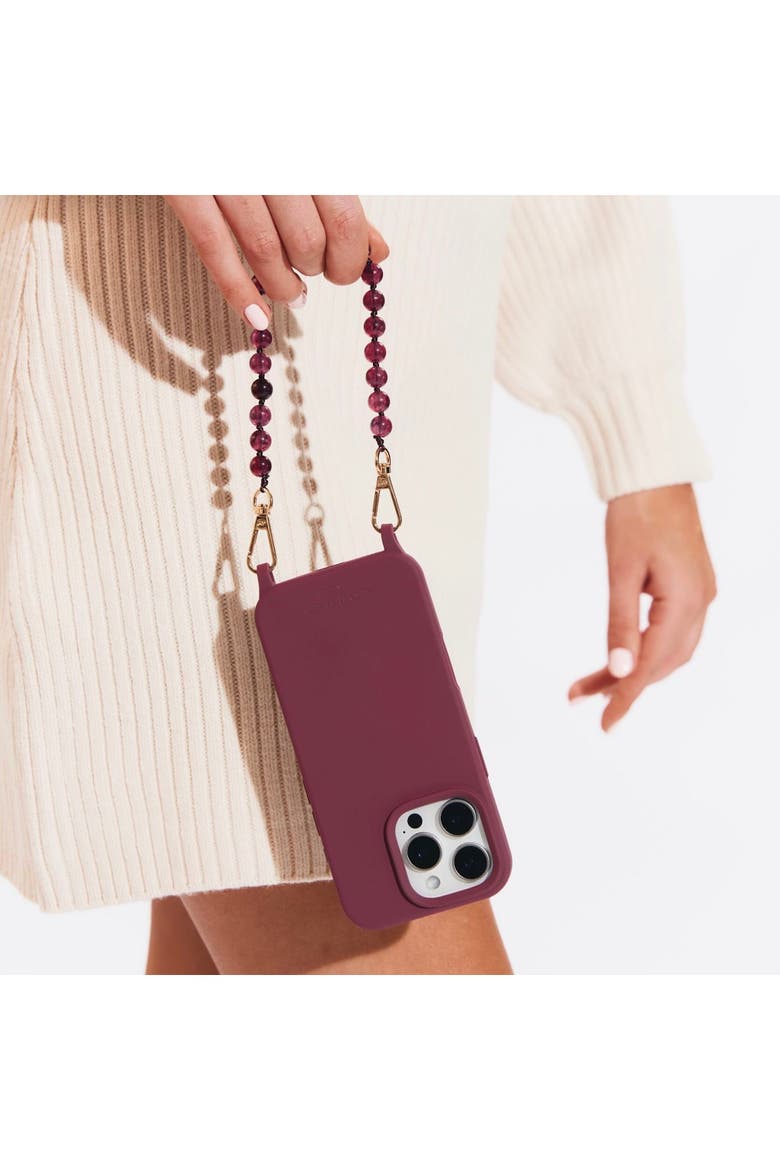 Scarlett Phone Wristlet Set, Alternate, color, Burgundy