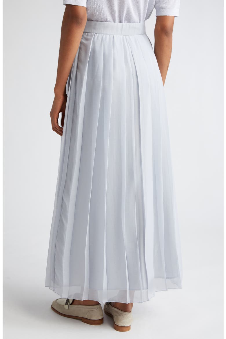Pleated Maxi Skirt, Alternate, color, DUST
