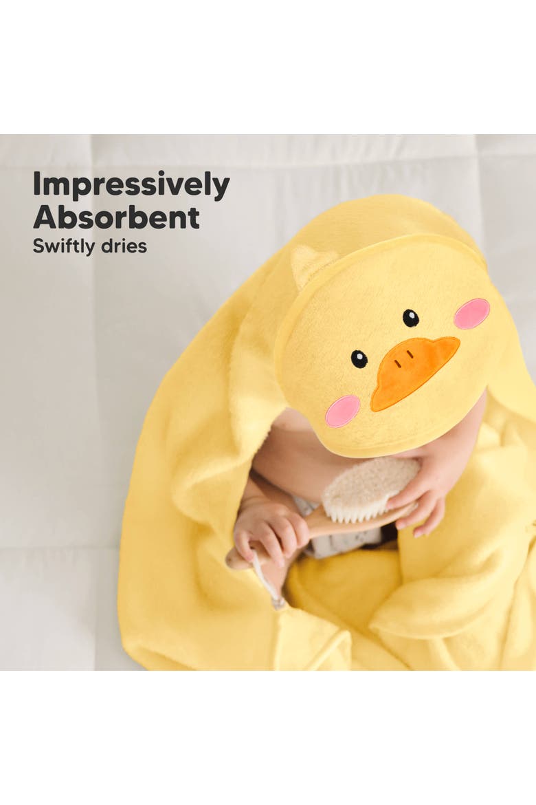 2-Pack Cuddle Baby Hooded Towel, Alternate, color, Duck