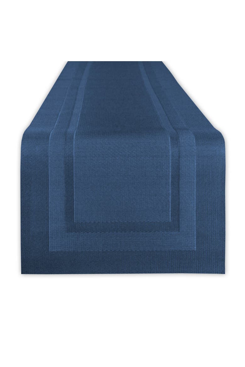 PVC Double frame Table Runner 14x72", Main, color, Nautical Blue
