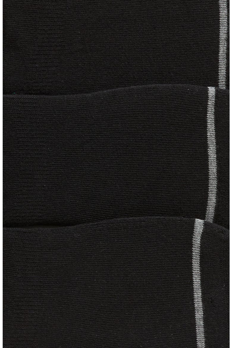 3-Pack Everyday No Show Socks, Alternate, color, BLACK
