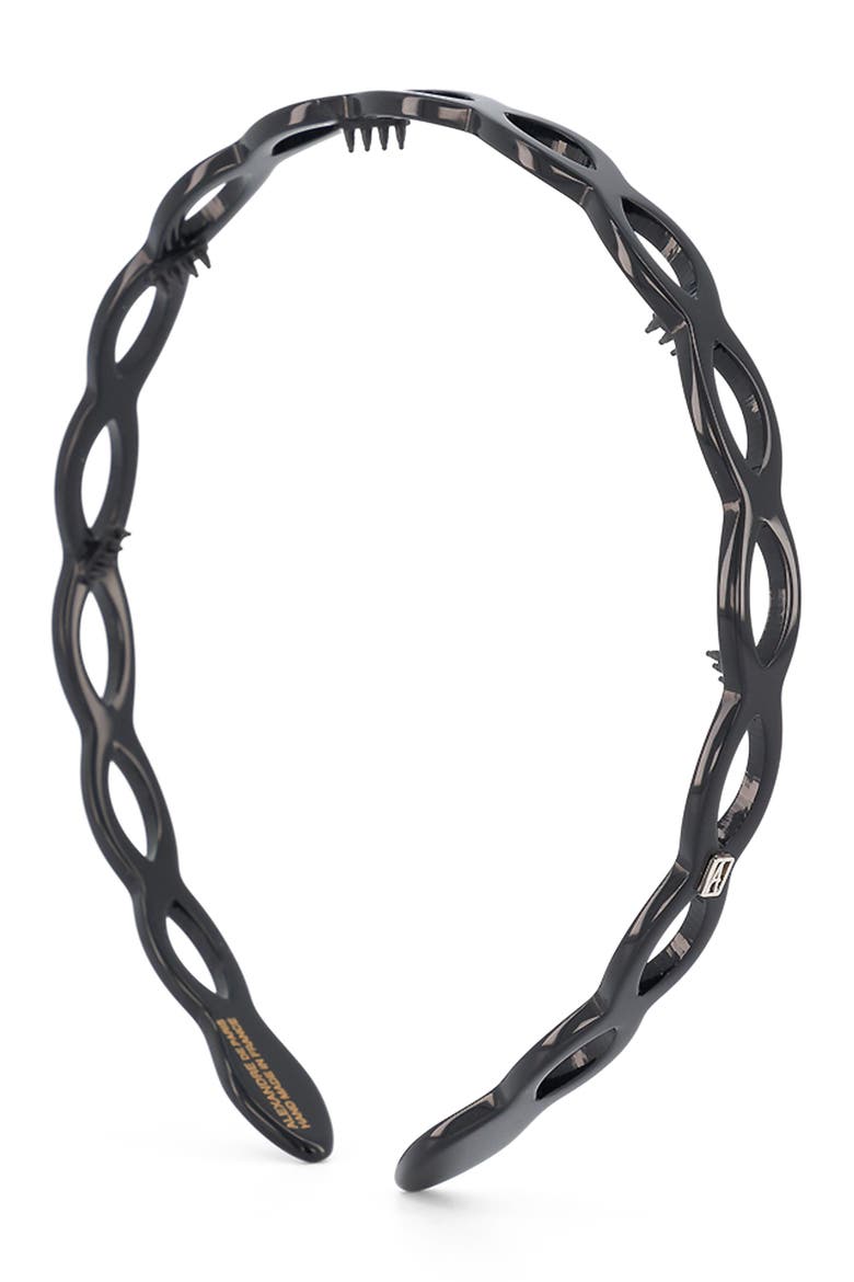 Cutout Ultracomfort Acetate Headband, Main, color, Black