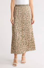 MAX STUDIO Pleated Maxi Skirt