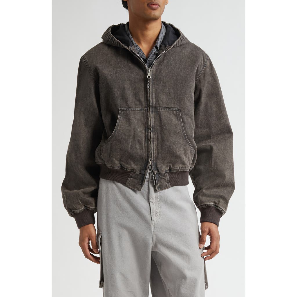 OUR LEGACY Bank Jacket in Black Coated Wash  product