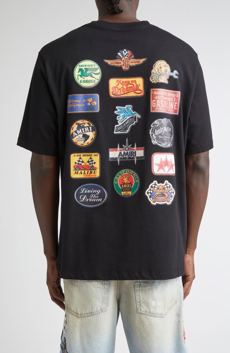 AMIRI Station Patch Graphic T-Shirt, Alternate, color, Black
