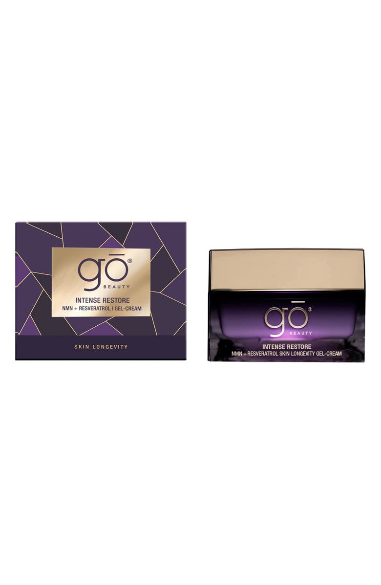 Go Beauty Intense Restore NMN + Resveratrol Skin Longevity Gel-Cream, Main, color, NO COLOR