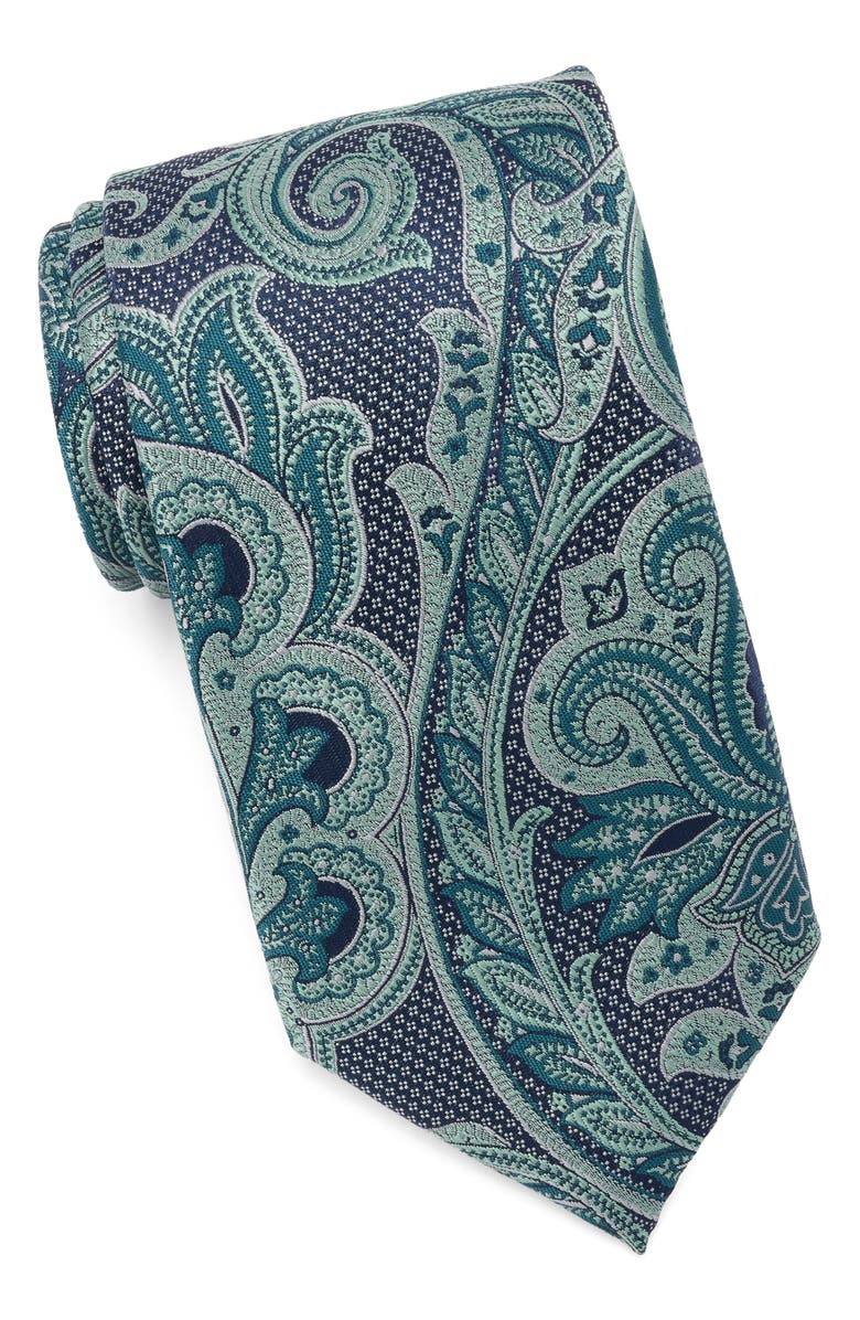 NORDSTROM RACK Corbett Paisley Tie, Main, color, Jade