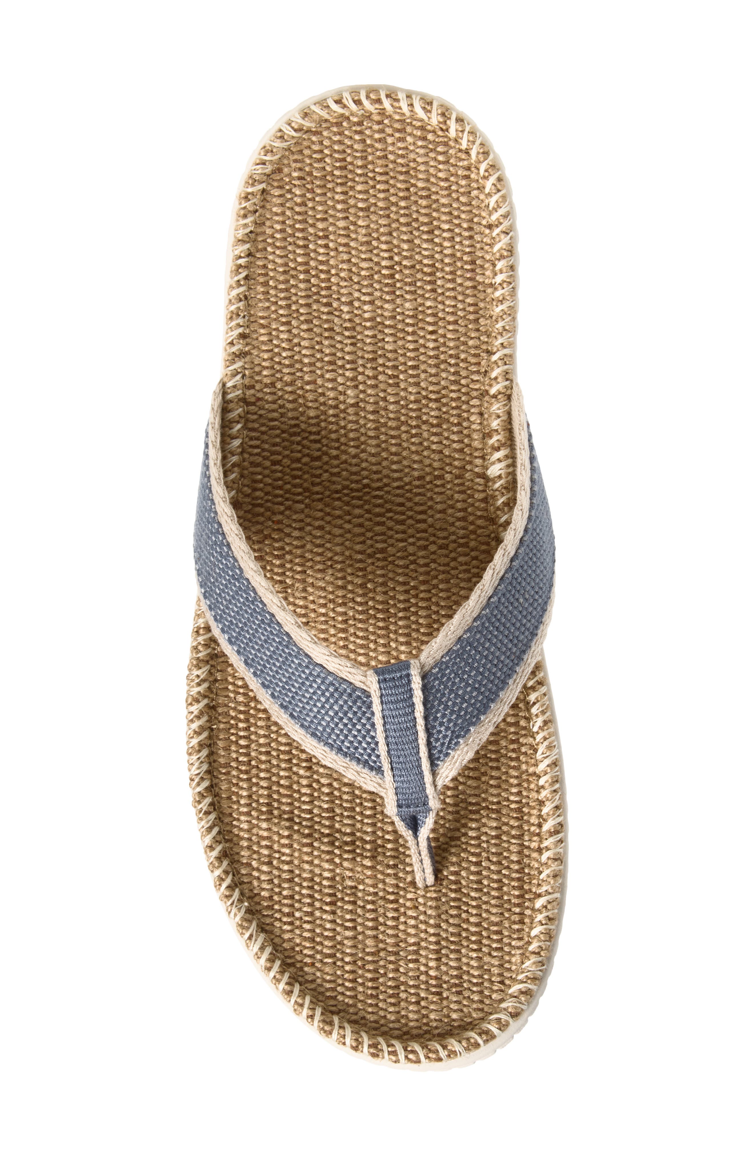 Avalon Nature's Weave Jute Flip Flop, Alternate, color, BLUE