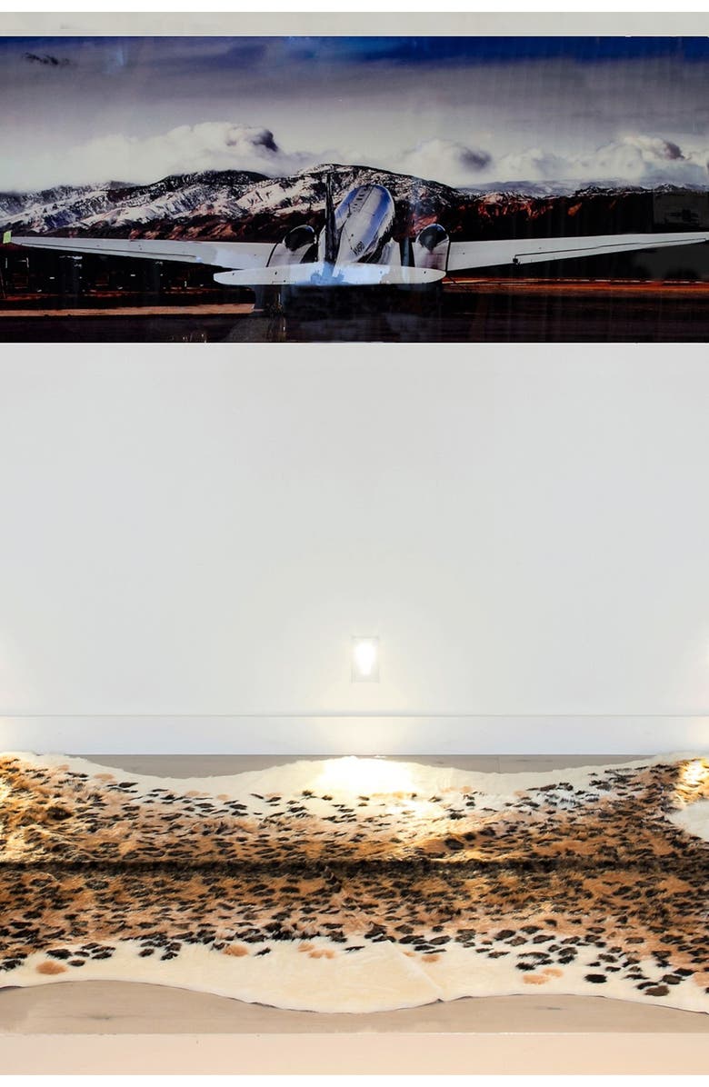 LUXE Faux Hide Area Rug/Throw - El Paso Leopard, Alternate, color, El Paso Leopard