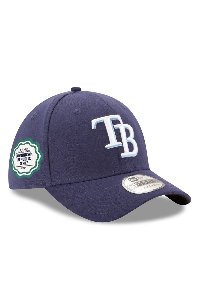 New Era Men's New Era Navy Tampa Bay Rays 2024 MLB World Tour: Dominican Republic Series 39THIRTY Flex Hat, Main, color, Navy